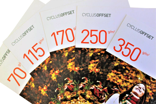 Отпечатване върху различни размери рециклирани хартии